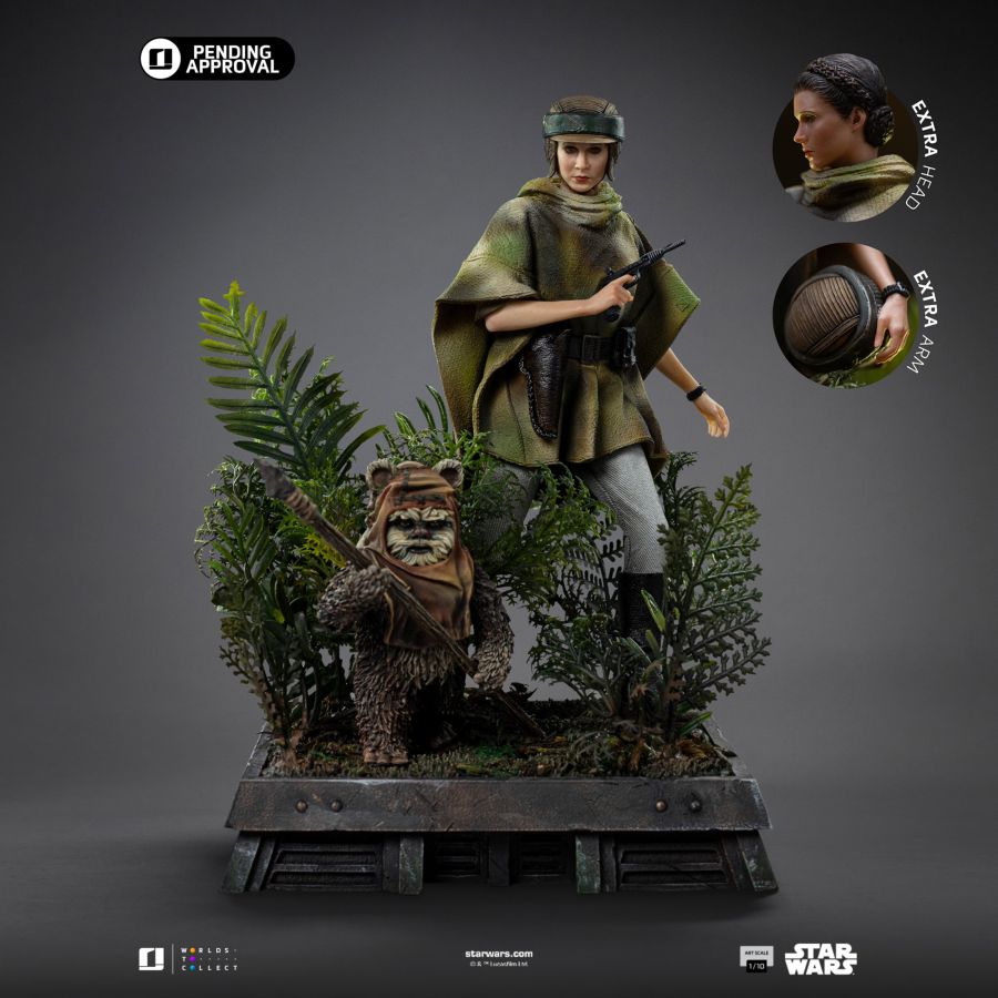 Star Wars - Leia and Wicket 1:10 Scale Statue