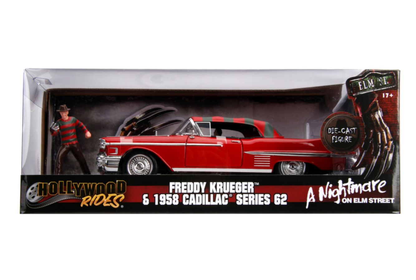 A Nightmare on Elm Street - 1958 Cadillac Series 62 1:24 with Figure Hollywood Ride