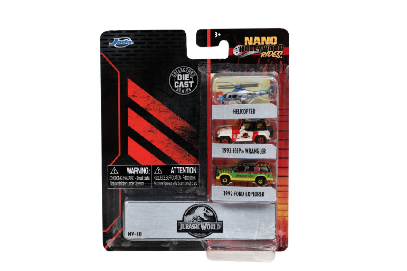 Jurassic Park - Nano Hollywood Ride 3-Pack