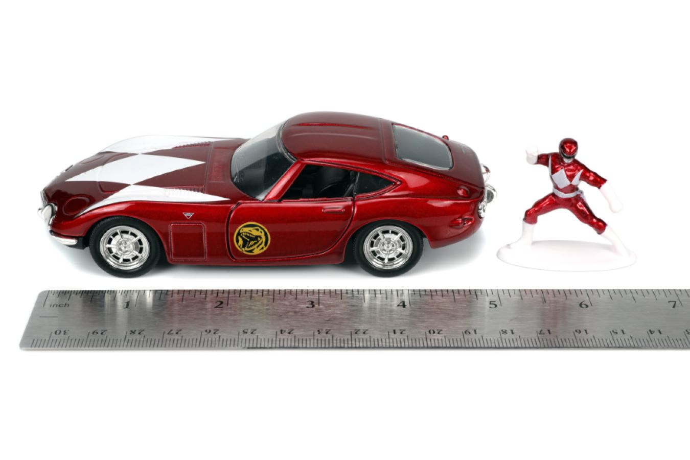 Power Rangers - 1967 Toyota 2000 GT with Red Ranger 1:32 Scale Hollywood Ride