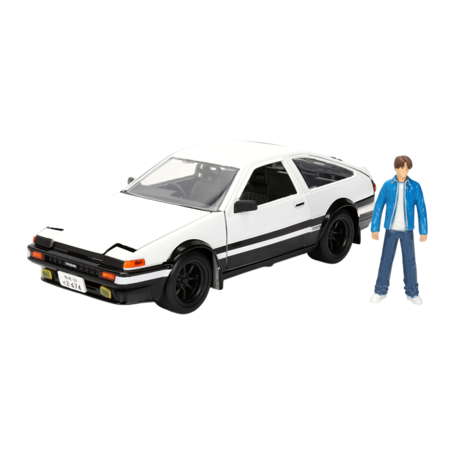 Initial D - 1986 Toyota Trueno with Takumi 1:24 Scale Diecast Vehicle