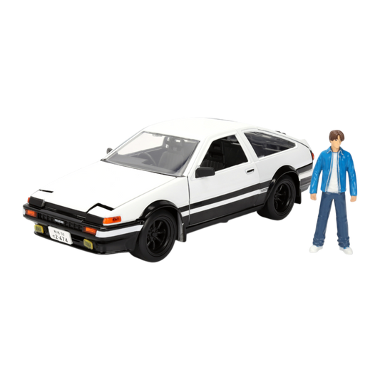 Initial D - 1986 Toyota Trueno with Takumi 1:24 Scale Diecast Vehicle
