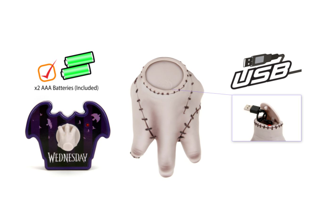 Wednesday (TV) - Thing 1:12 Scale Remote Control Toy