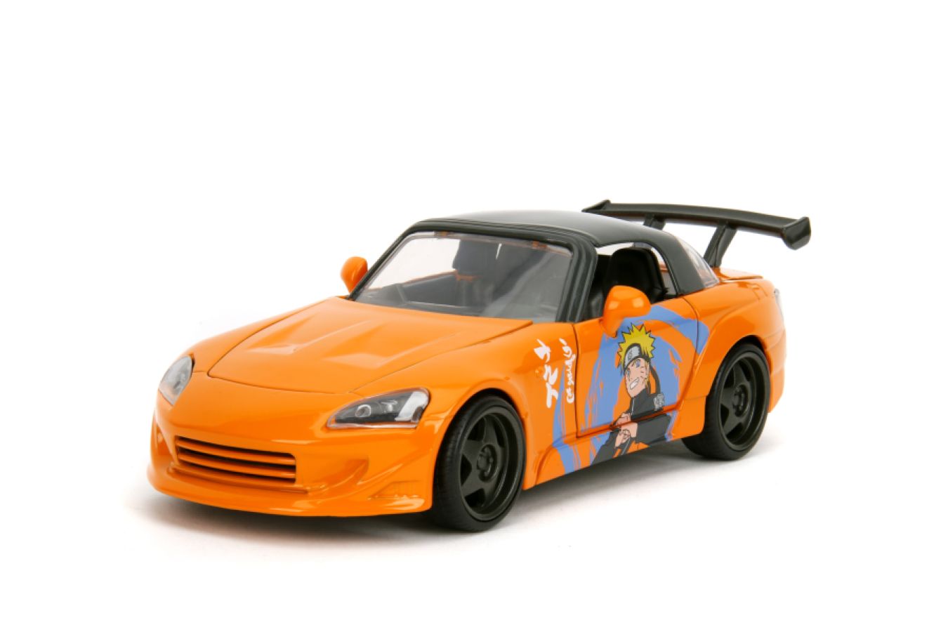 Naruto - 2001 Honda S2000 (with Naruto Figure) 1:24 Scale Diecast Vehicle Set