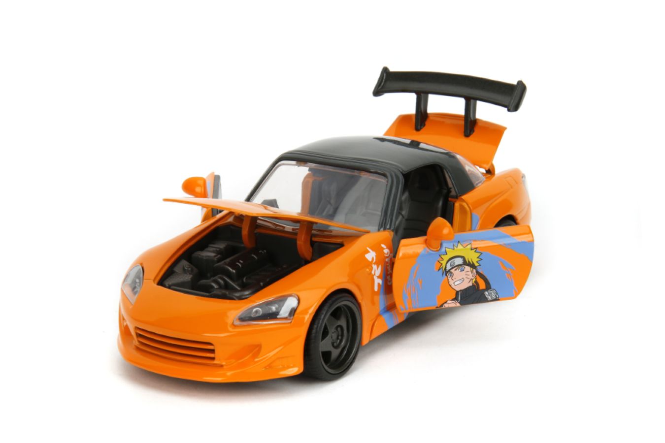 Naruto - 2001 Honda S2000 (with Naruto Figure) 1:24 Scale Diecast Vehicle Set