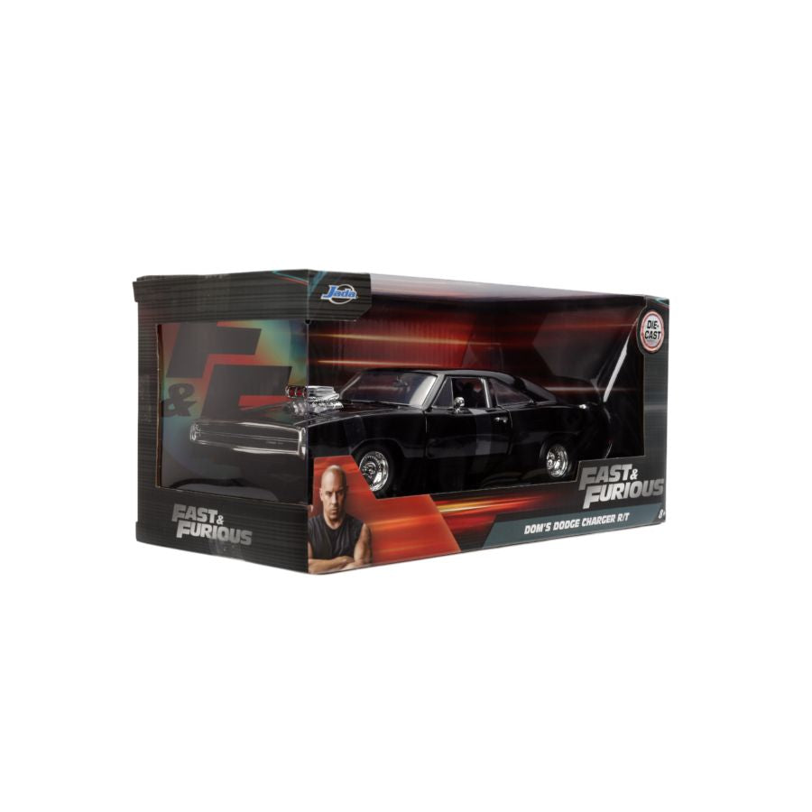 Fast and Furious 9: The Fast Saga - 1970 Dodge Charger Black 1:24 Scale Hollywood Ride