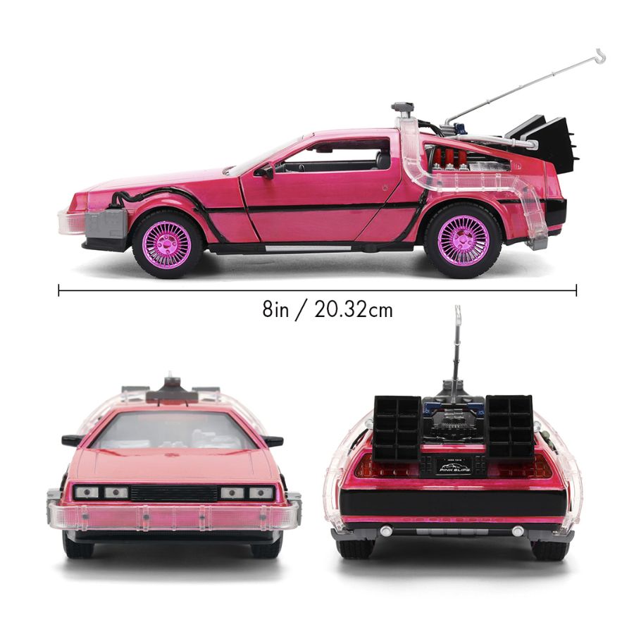Pink Slips - Delorean (Pink) 1:24 Scale Diecast Vehicle