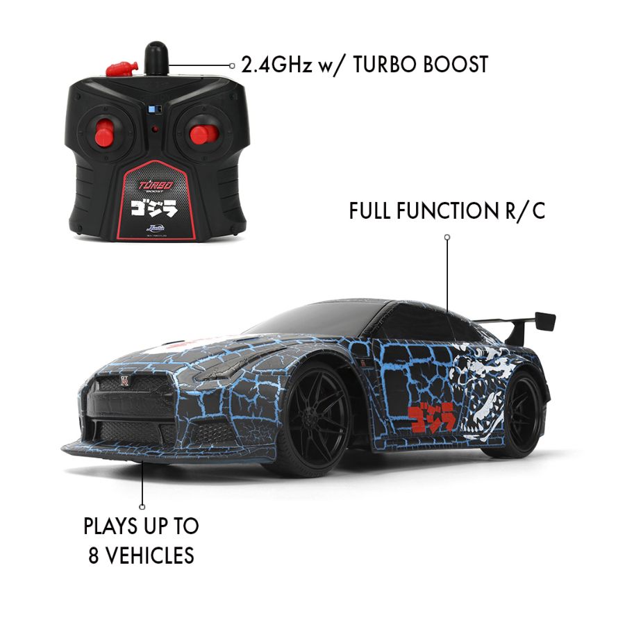 Hollywood Rides - Godzilla 2009 Nissan GT-R (R35) 1:16 Scale Remote Control Car