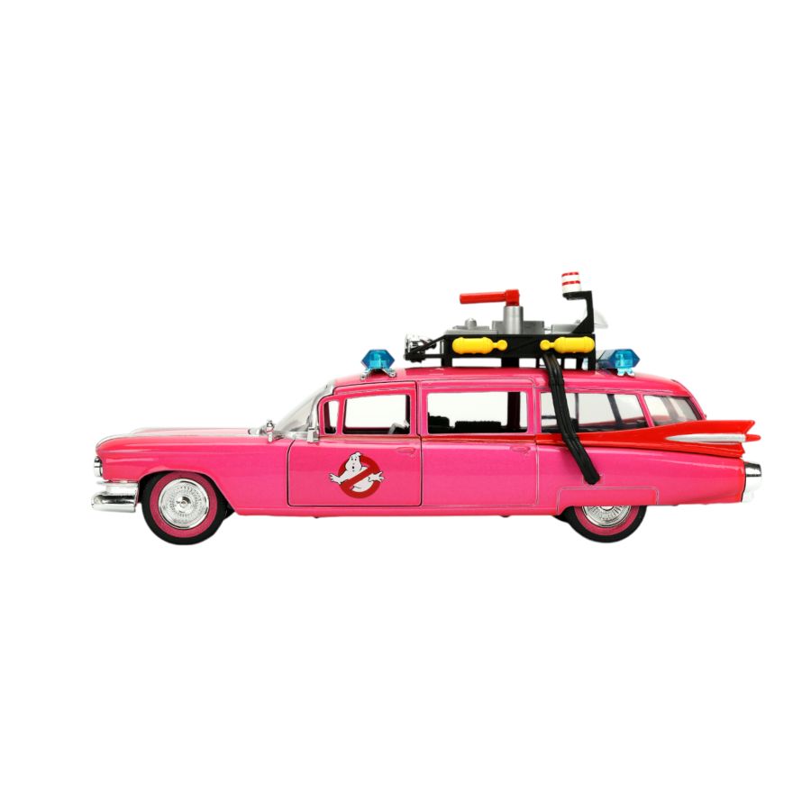 Pink Slips - Ghostbusters Ecto-1 (Pink) 1:24 Scale Diecast Vehicle