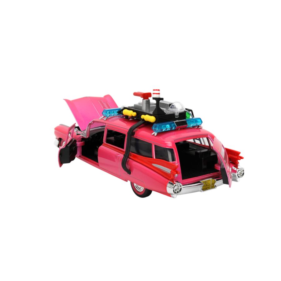 Pink Slips - Ghostbusters Ecto-1 (Pink) 1:24 Scale Diecast Vehicle
