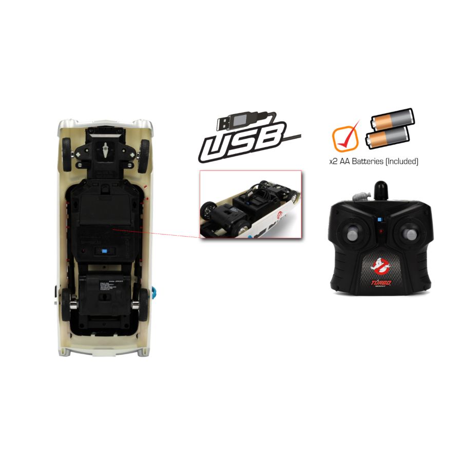 Hollywood Rides - Ghostbusters Ecto-1 1:16 Scale Remote Control Car