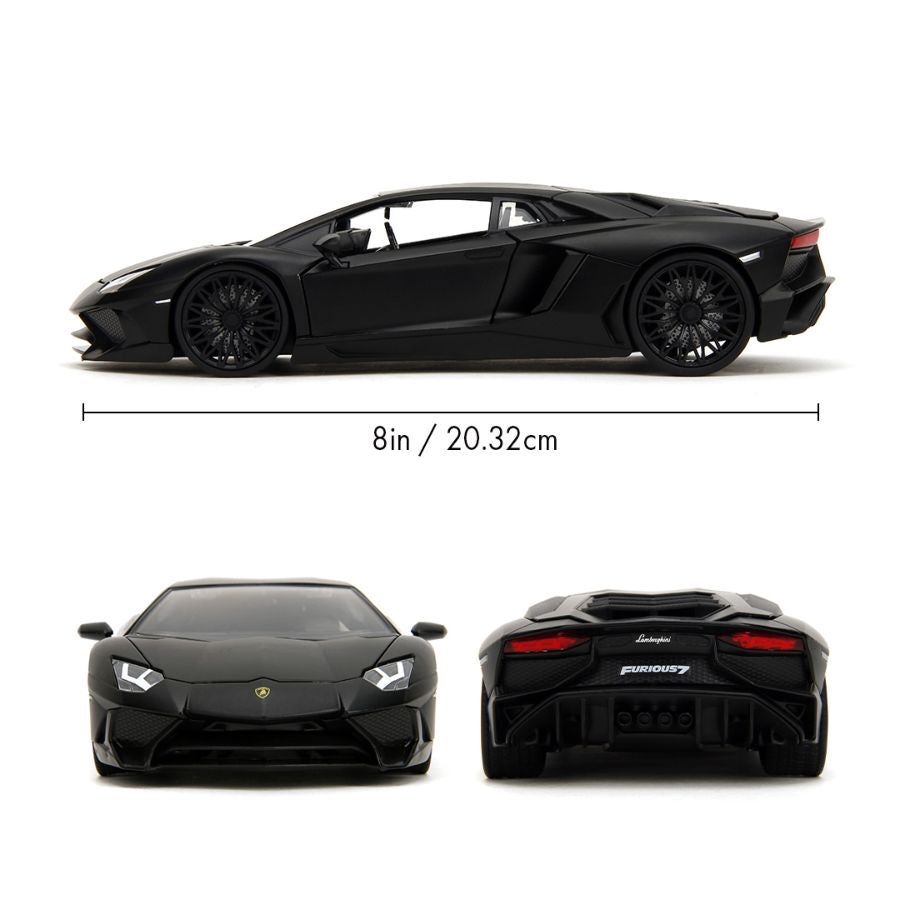 Fast and Furious - Shaw's Lamborghini Aventador 1:24 Scale Diecast