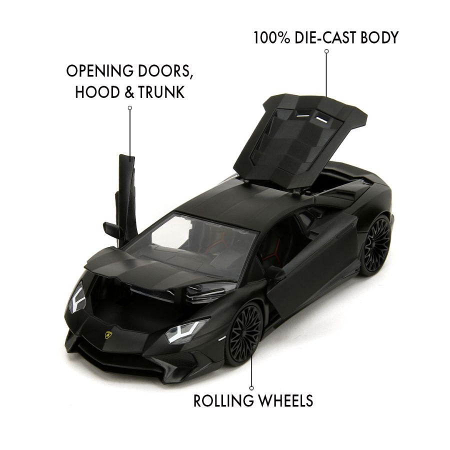 Fast and Furious - Shaw's Lamborghini Aventador 1:24 Scale Diecast