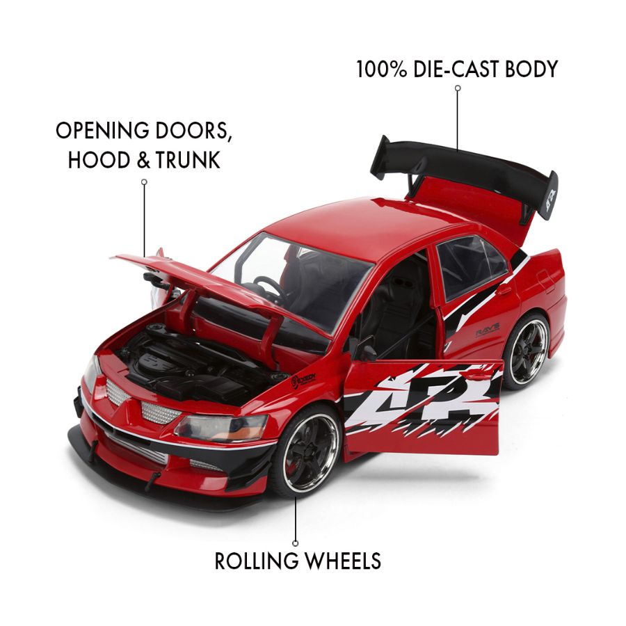 Fast & Furious - 2006 Mitsubishi Lancer Evolution IX 1:24 Scale Diecast Vehicle