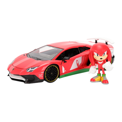 Sonic the Hedgehog - Lamborghini Aventaor SV 1:24 Scale Diecast Vehicle (with Figure)