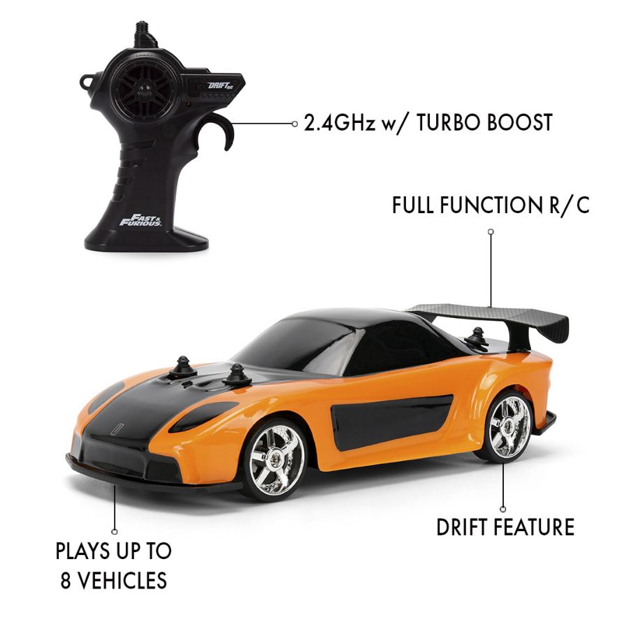 Fast & Furious - Mazda Rx-7 DRIFT 1:24 Remote Control Car