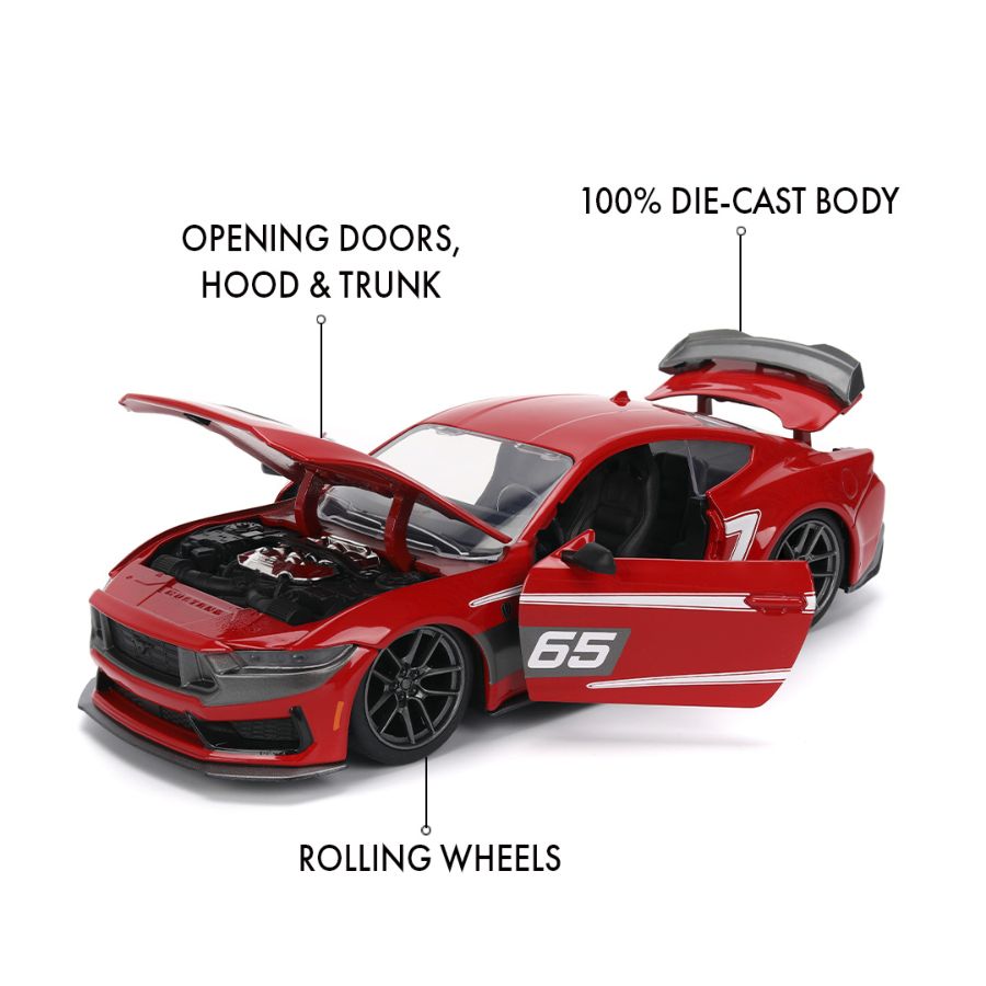 Big Time Muscle - 2024 Ford Mustang Dark Horse 1:24 Scale Diecast Vehicle