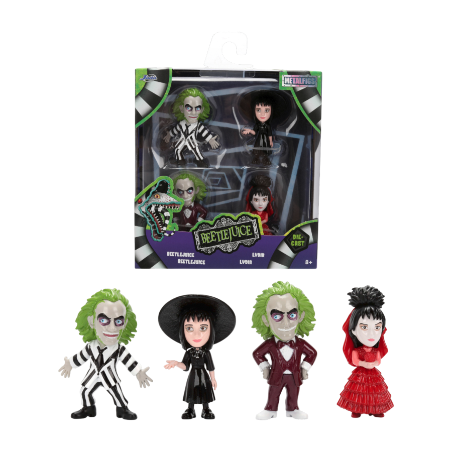 Beetlejuice - 2.5" Metalfigs 4-Pack