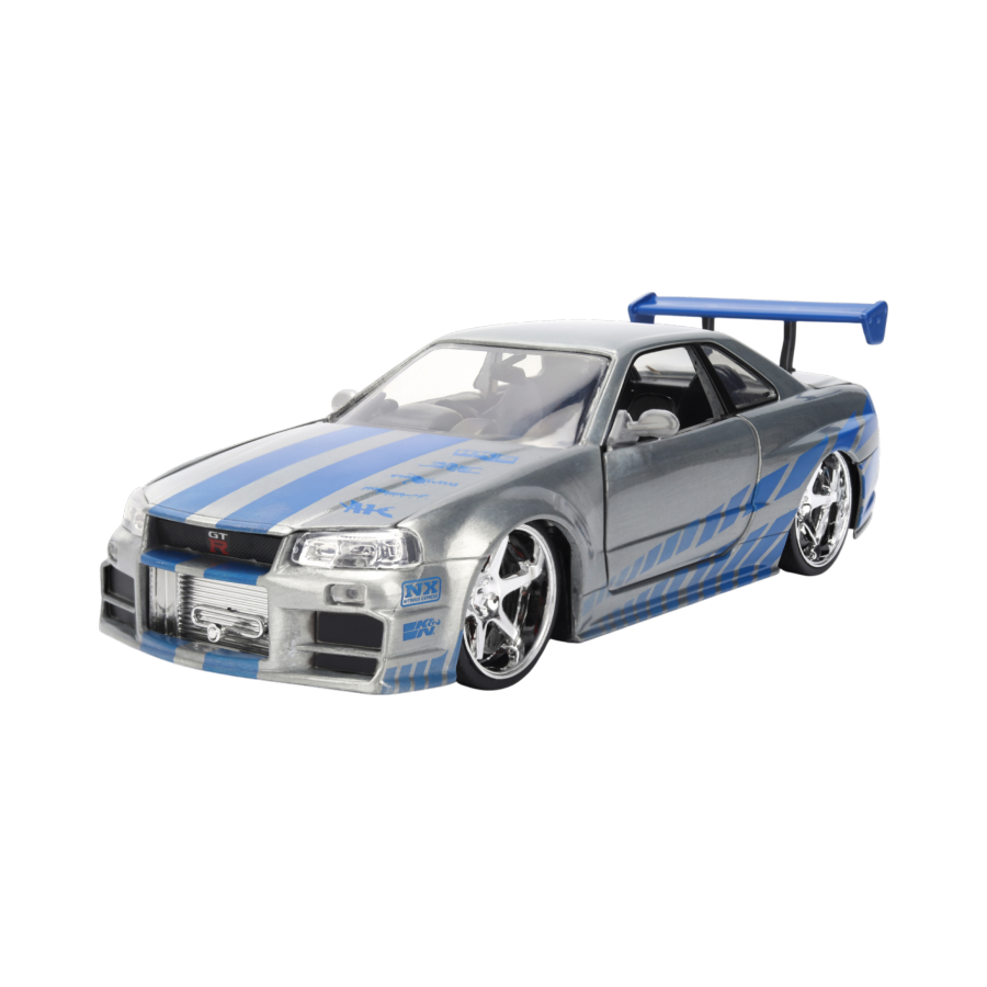 Fast & Furious - Brian's 2002 Nissan Skyline GT-R (BNR34) 1:24 Scale Diecast Vehicle