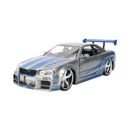 Fast & Furious - Brian's 2002 Nissan Skyline GT-R (BNR34) 1:24 Scale Diecast Vehicle