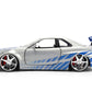 Fast & Furious - Brian's 2002 Nissan Skyline GT-R (BNR34) 1:24 Scale Diecast Vehicle