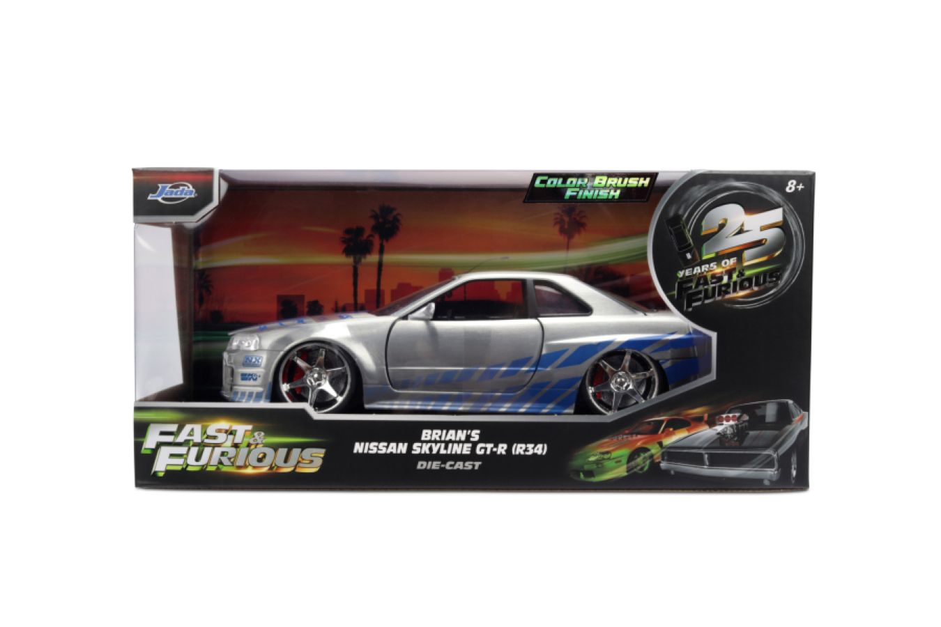 Fast & Furious - Brian's 2002 Nissan Skyline GT-R (BNR34) 1:24 Scale Diecast Vehicle