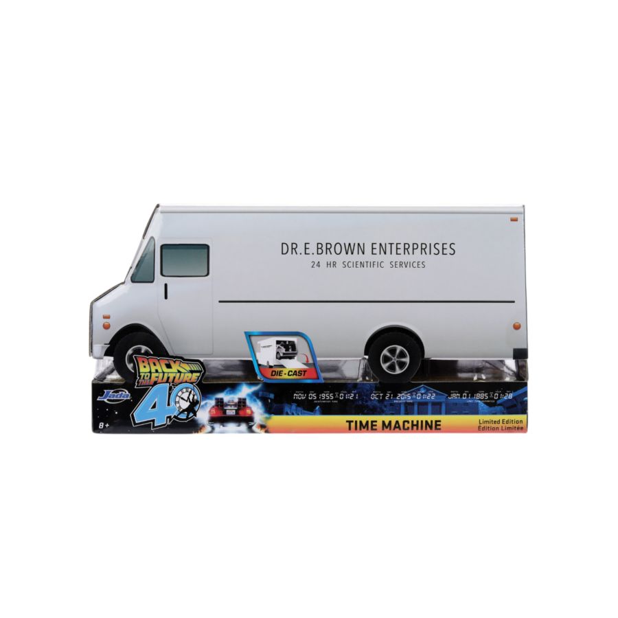 Back to the Future - Delorean (Frosted) 1:32 Scale Vehicle with Truck Box (SDCC Exclusive)