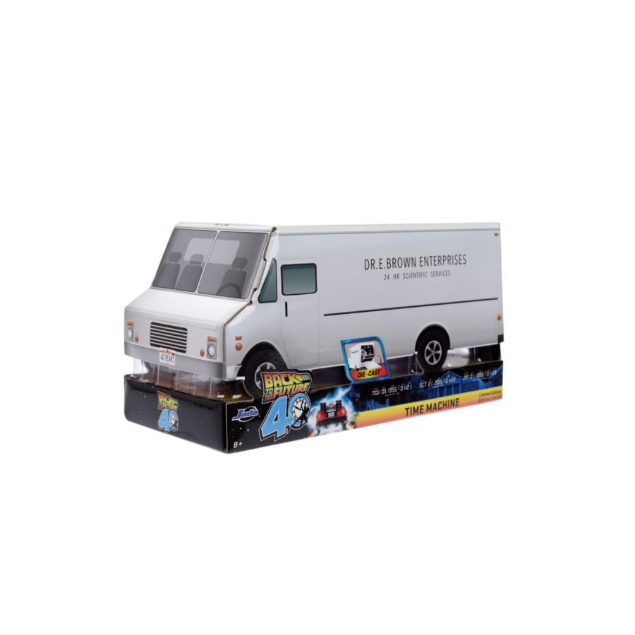 Back to the Future - Delorean (Frosted) 1:32 Scale Vehicle with Truck Box (SDCC Exclusive)