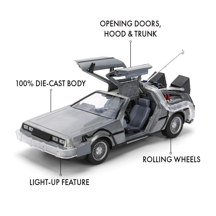 Back to the Future - Delorean 1:24 Scale Vehicle with Truck Box (SDCC Exclusive)