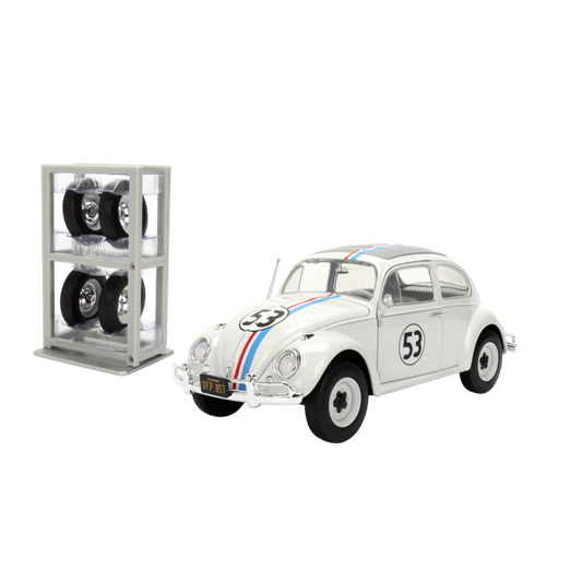 Herbie the Lovebug - VW Beetle (with Wheel Rack) 1:24 Scale Diecast Vehicle