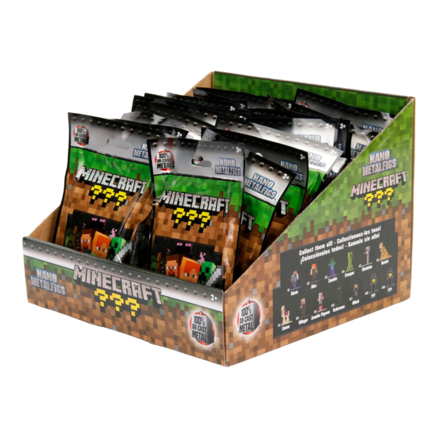 Minecraft - Nano Metalfigs Blind Bags Assortment (Wave 1)