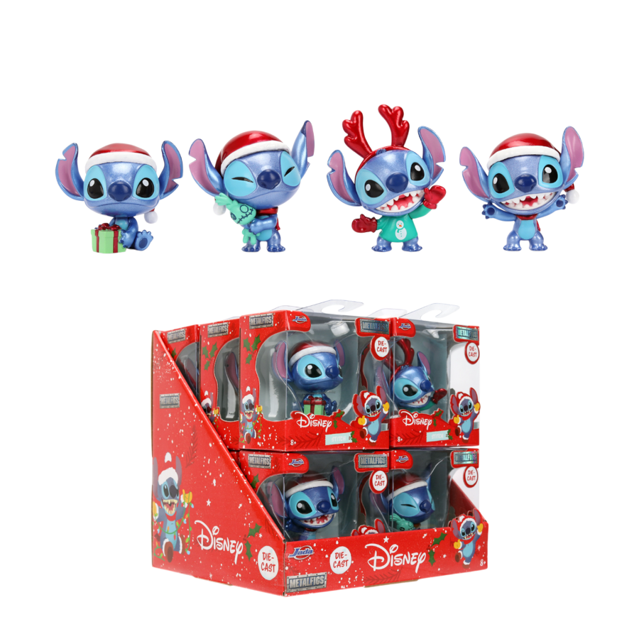 Lilo & Stitch - 2.5" Stitch (Christmas Themed) MetalFig Assortment (Display of 12) (Wave 3)