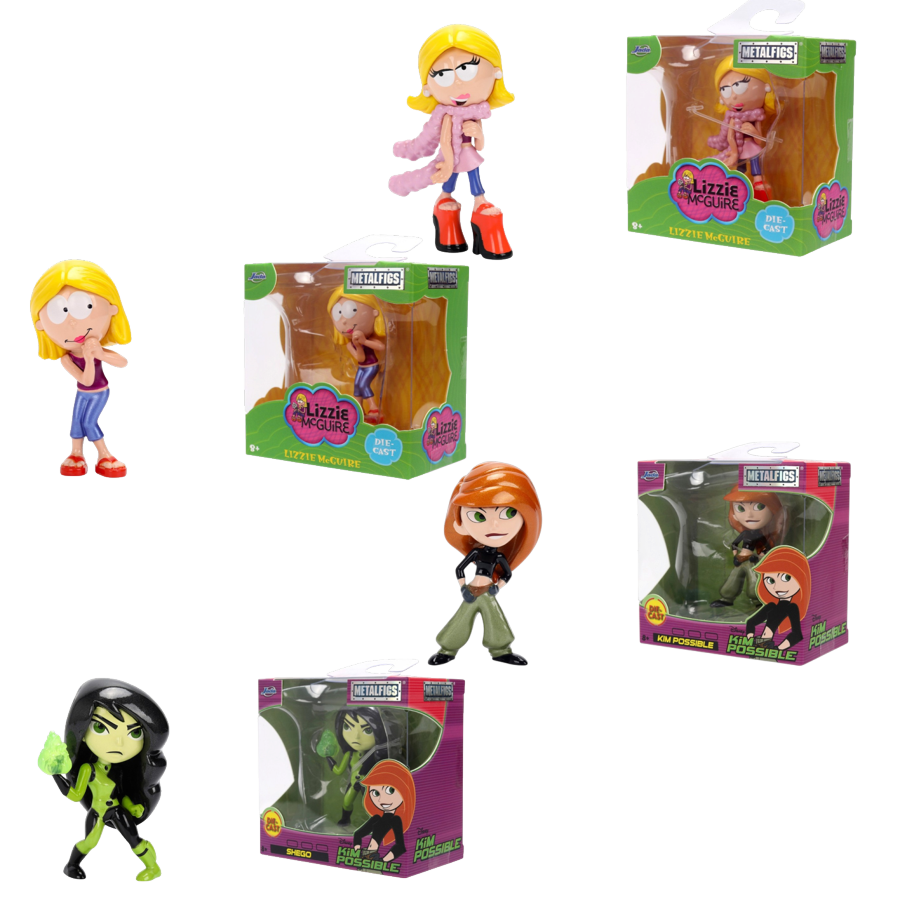 Kim Possible - Kim Possible/Lizzie McGuire 2.5" Metalfigs ASST 12ct CDU