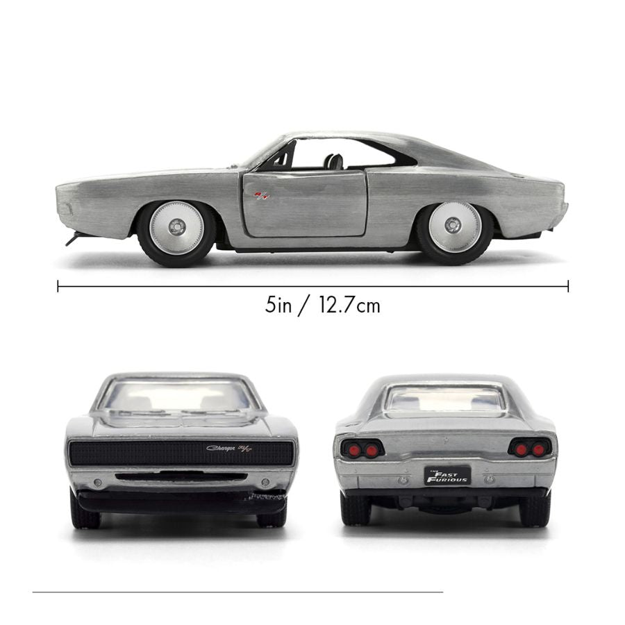 Fast & Furious - Dom's Dodge Charger (Bare Metal) 1:32 Scale Diecast Vehicle