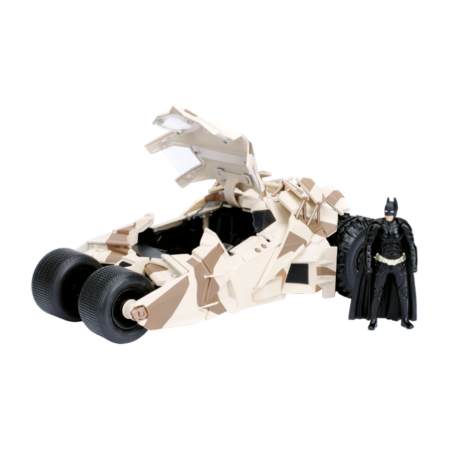 Batman - '08 TDK Batmobile Camo with Figure 1:24 Scale Hollywood Ride
