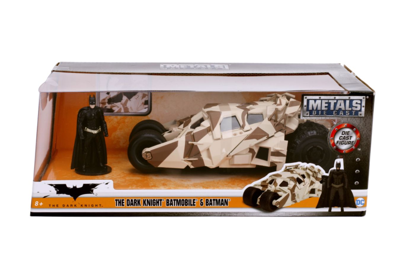 Batman - '08 TDK Batmobile Camo with Figure 1:24 Scale Hollywood Ride