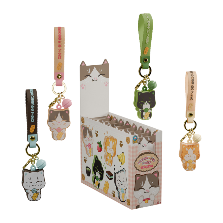 Kaleidos Creative - Manecookie Neko Keychain Blind Series 1 (Display of 8)