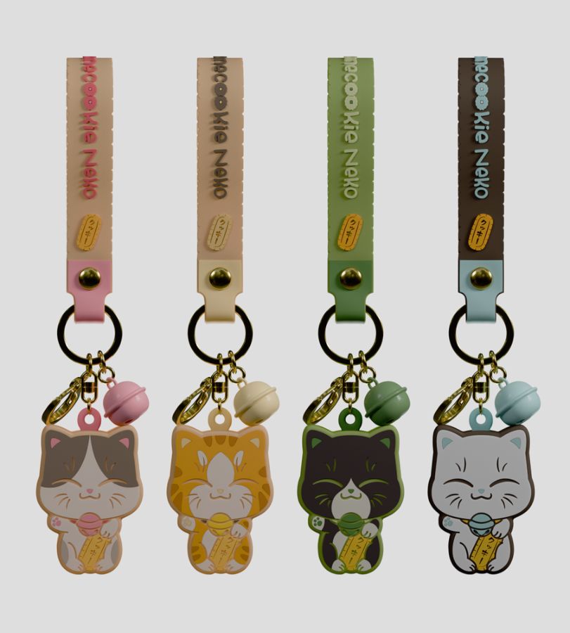 Kaleidos Creative - Manecookie Neko Keychain Blind Series 1 (Display of 8)
