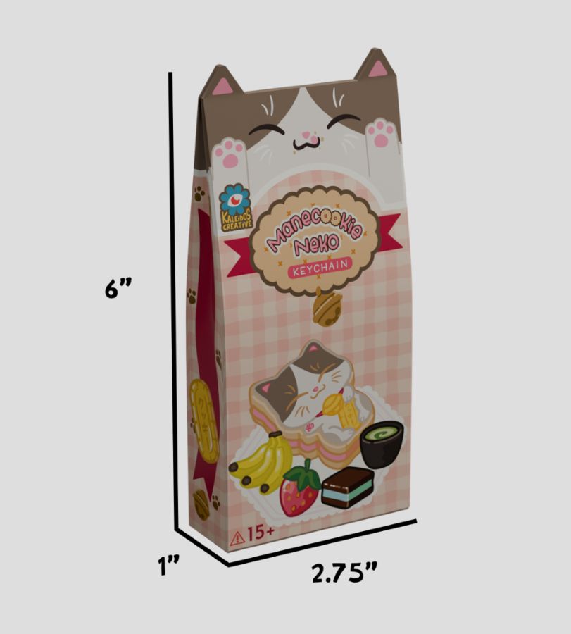 Kaleidos Creative - Manecookie Neko Keychain Blind Series 1 (Display of 8)