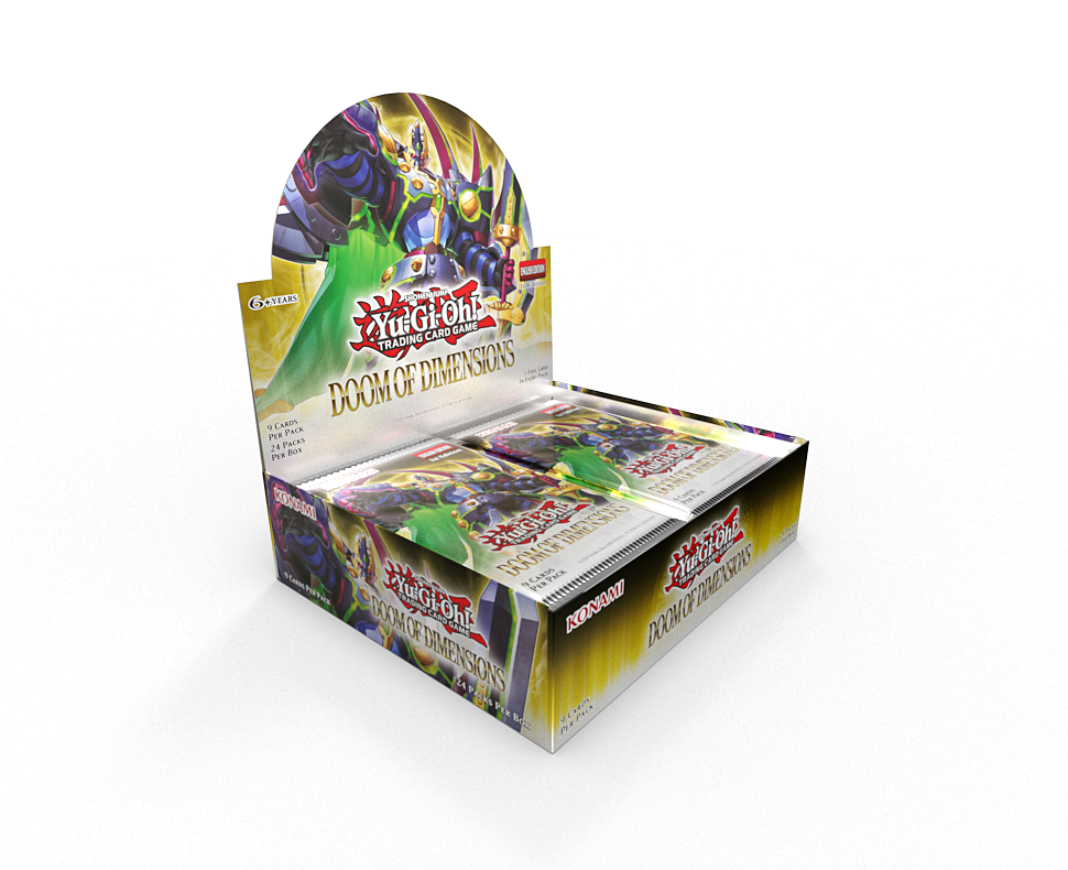 YuGiOh Doom Of Dimensions - 9 x Card Booster