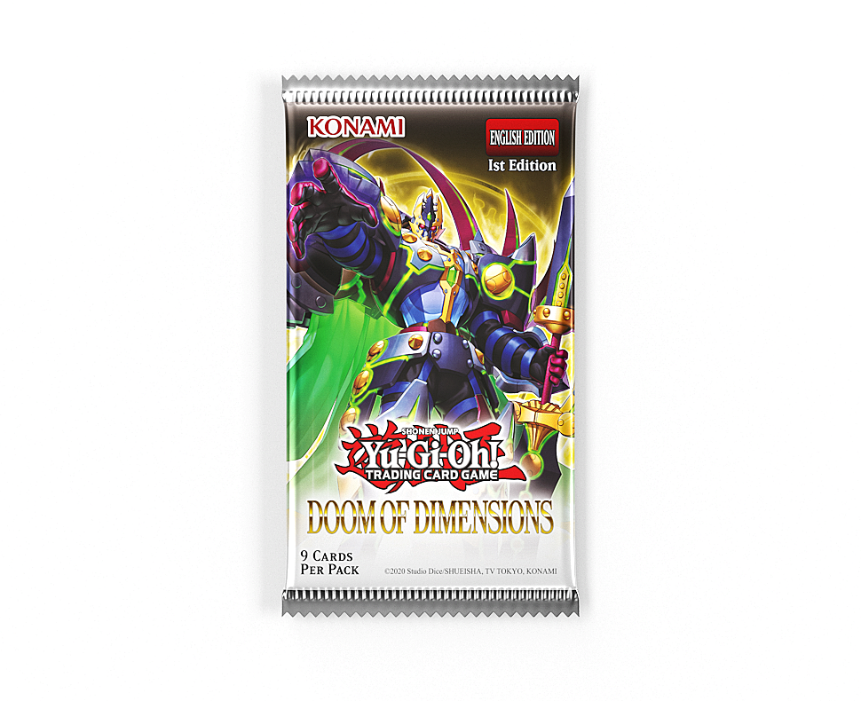 YuGiOh Doom Of Dimensions - 9 x Card Booster