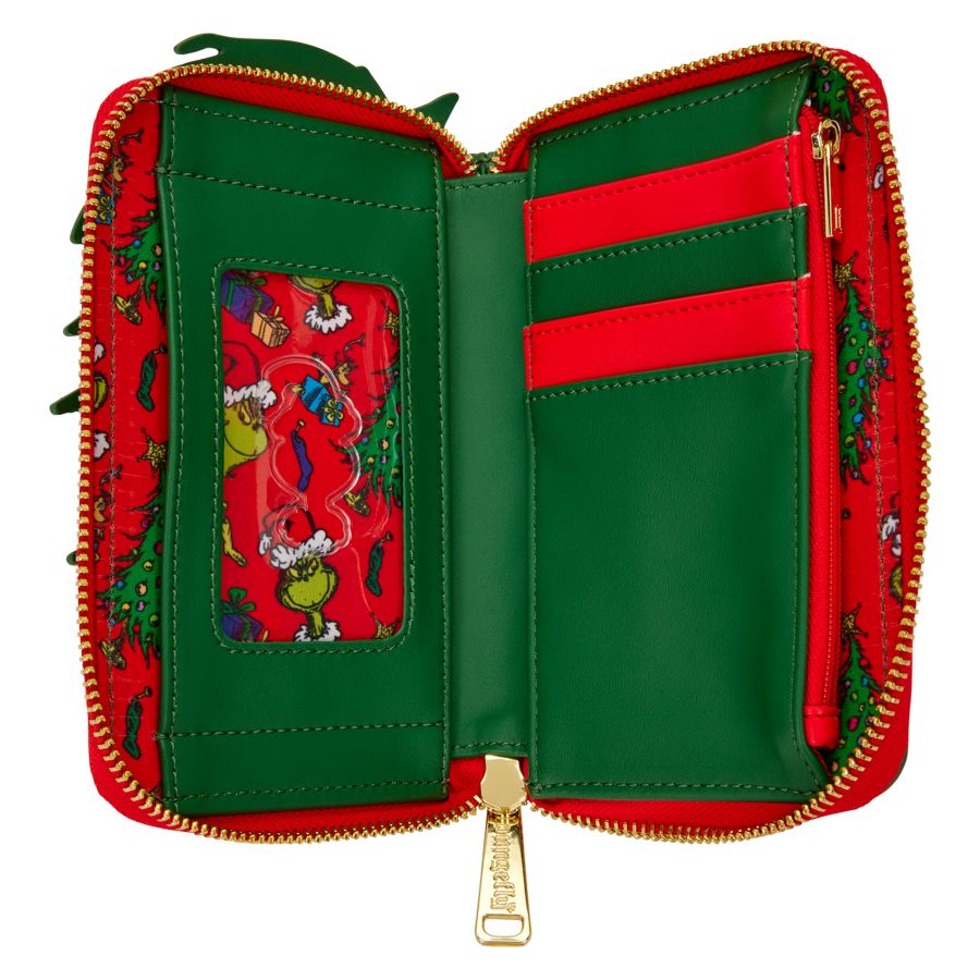 Dr. Seuss - Grinch Holiday Zip Around Wallet