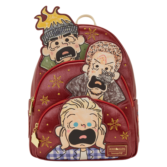 Home Alone - Triple Pocket Mid-Size Backpack