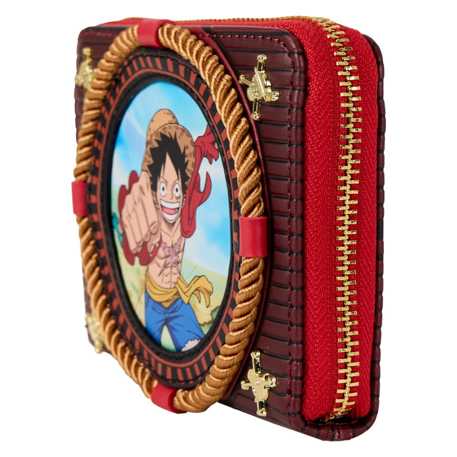 One Piece - Luffy Compass Zip Around Wallet