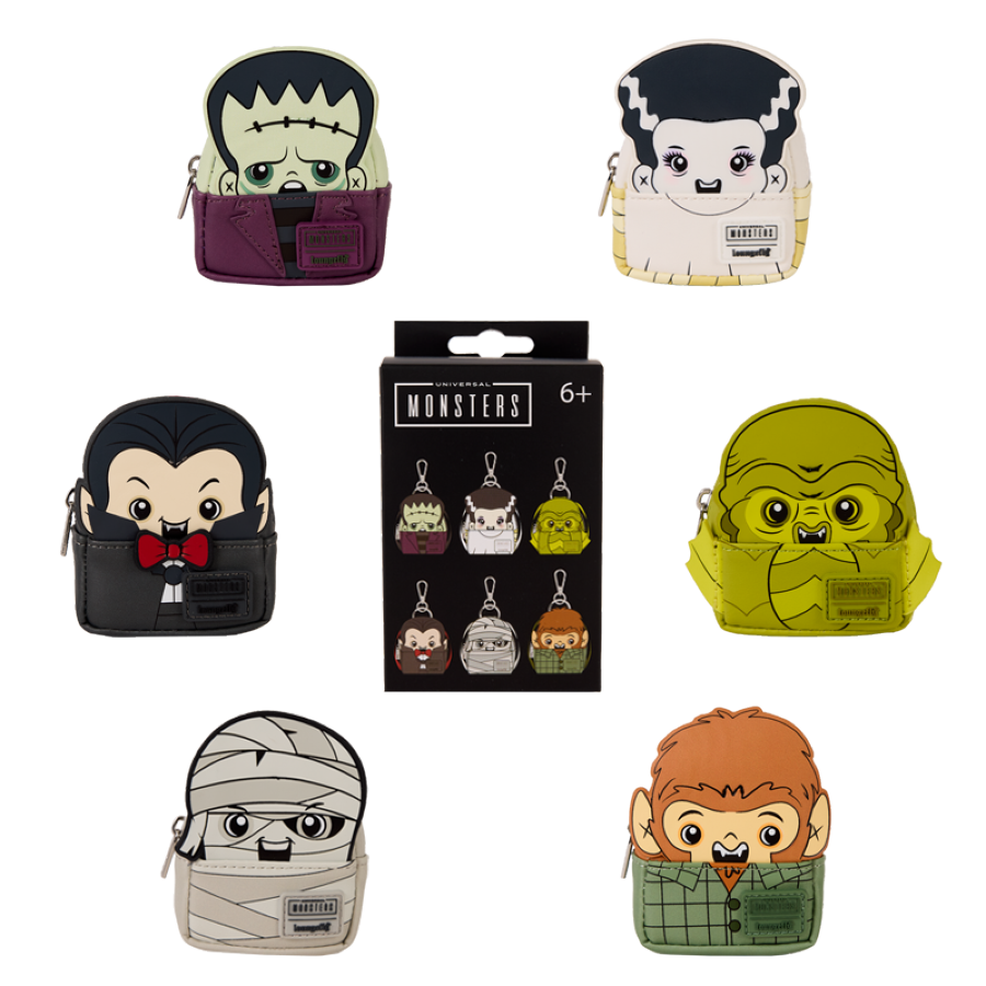 Universal Monsters - Mystery Mini Backpack Bag Charms 15ct CDU