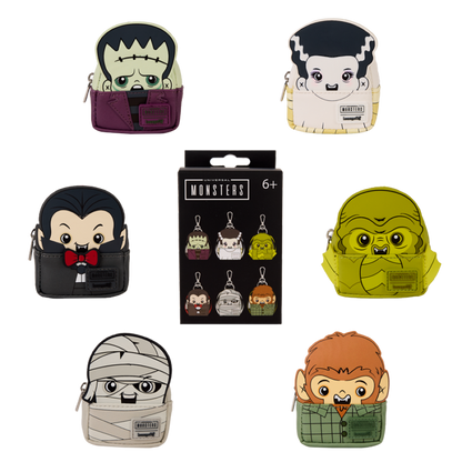 Universal Monsters - Mystery Mini Backpack Bag Charms 15ct CDU