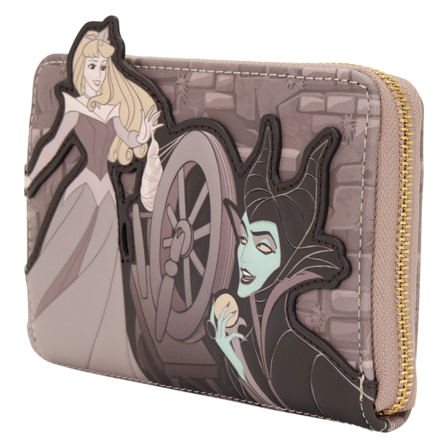 Sleeping Beauty - Spinning Wheel Zip Around Wallet