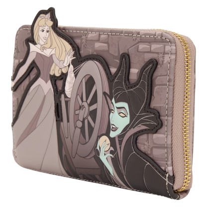 Sleeping Beauty - Spinning Wheel Zip Around Wallet