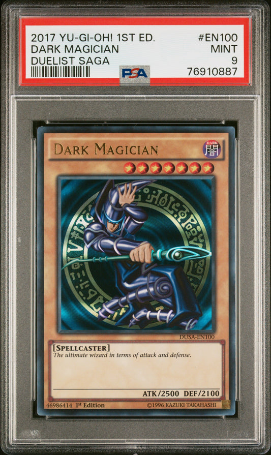 2017 Yu-Gi-Oh! Duelist Saga En100 Dark Magician Duelist Saga - PSA 9