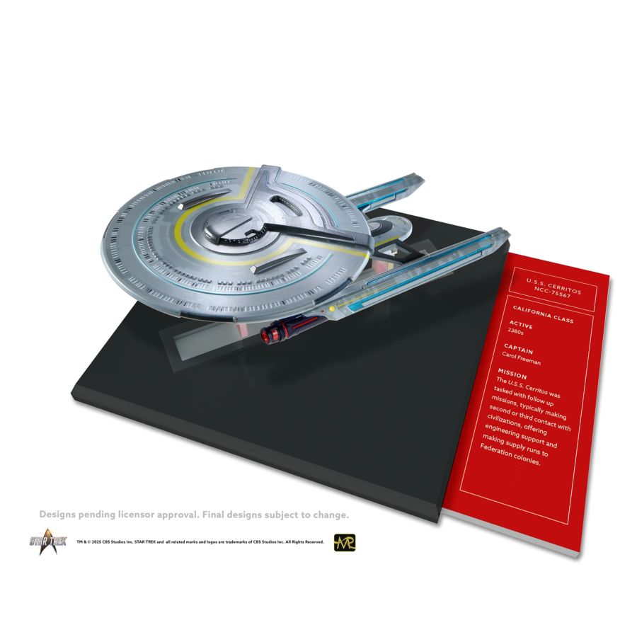 Star Trek: Lower Decks - U.S.S. Cerritos NCC-75667 Diecast Ship & Book